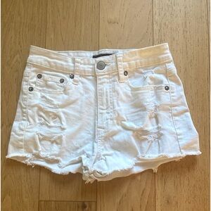 Aeropostale teen white jean shorts size 00